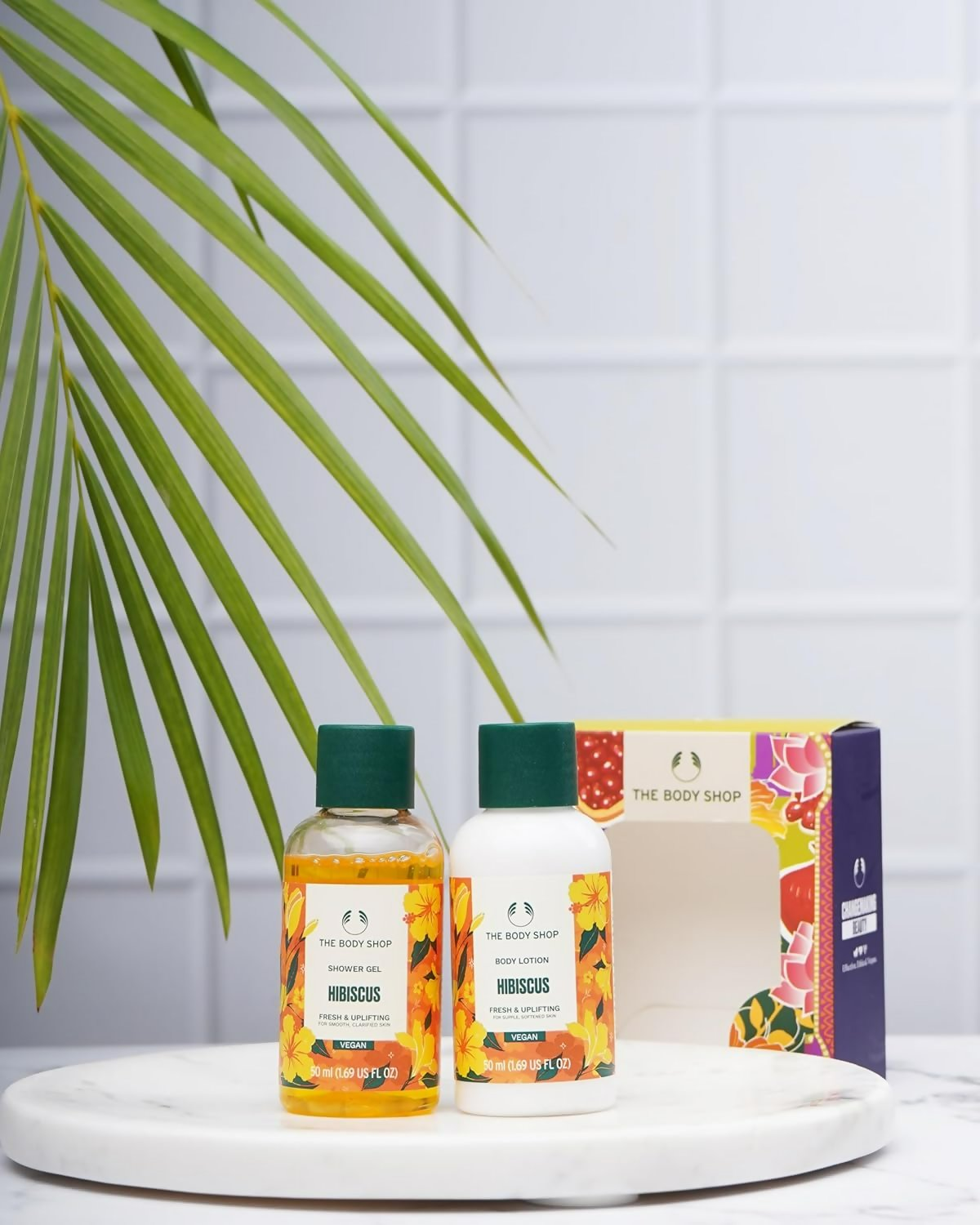 The Body Shop Hibiscus Shower Gel & Body Lotion Gift Set Kit