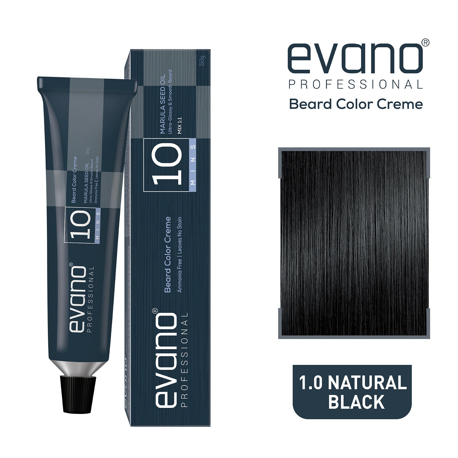 Evano Professional Beard Color For Men-Natural Black