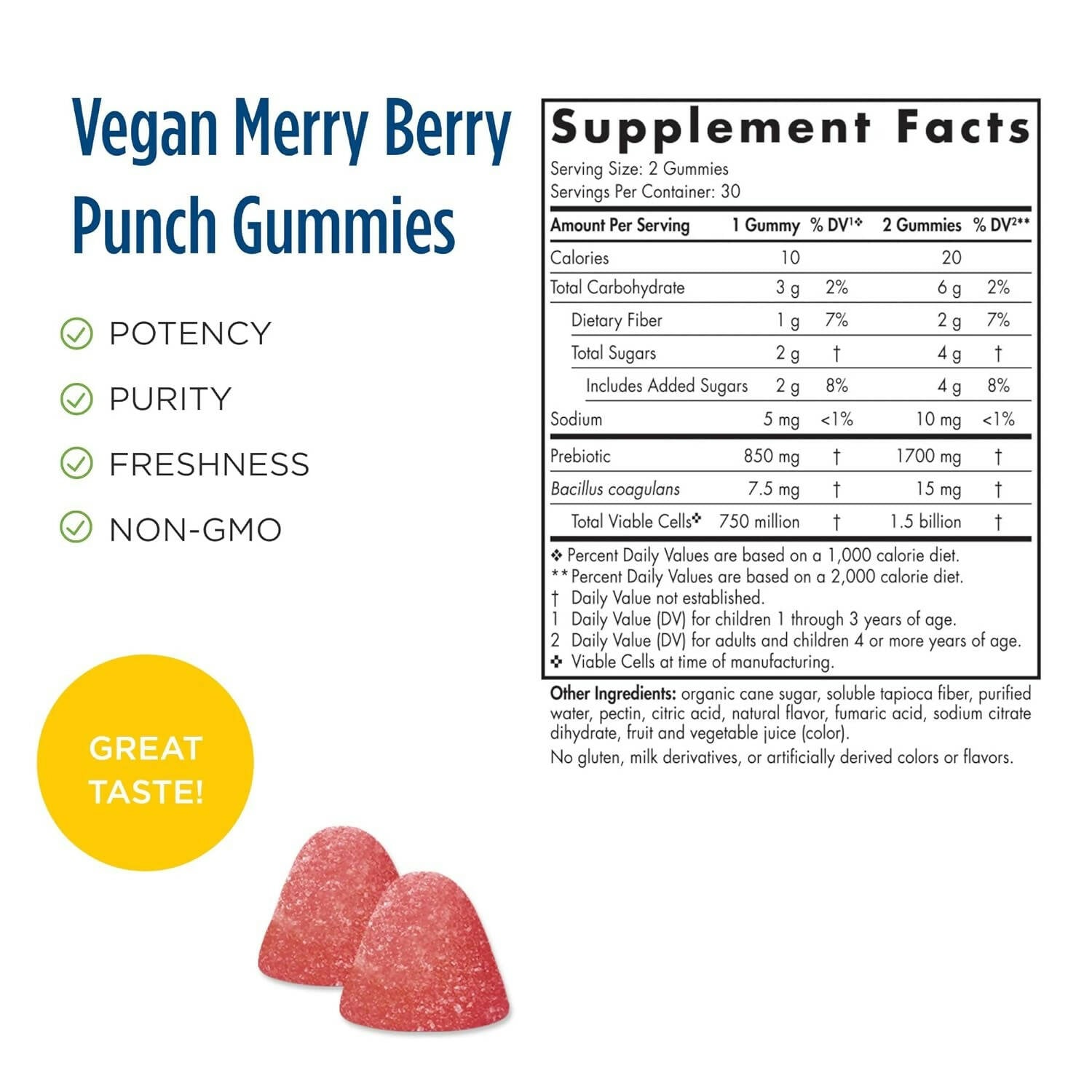 Nordic Naturals Kids Nordic Flora Probiotic Gummies with Prebiotics