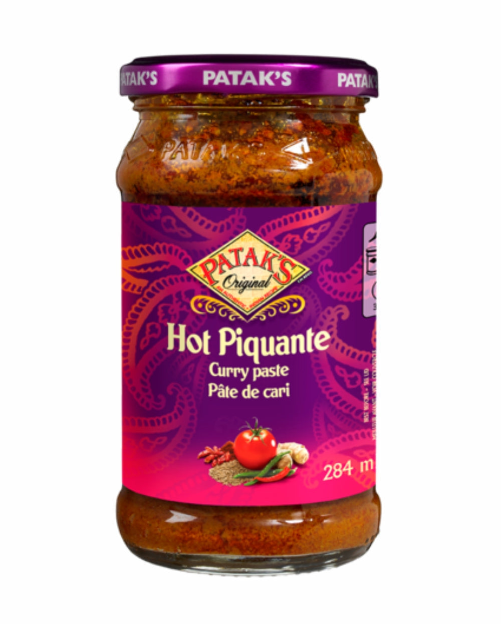 Patak's Curry Paste Hot Piquante 284ml