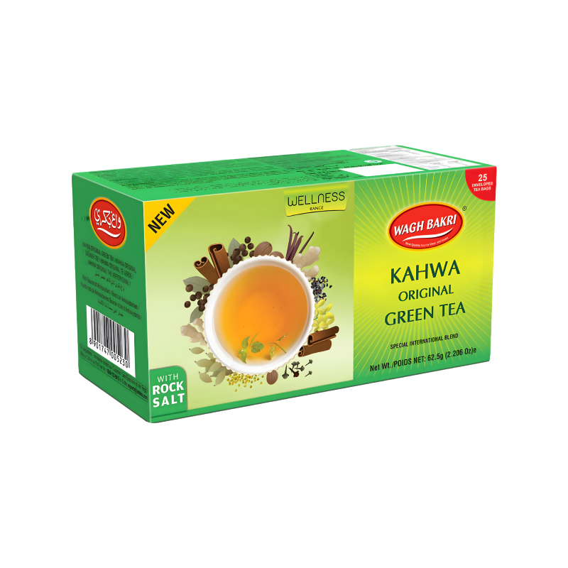 Wagh bakri Kahwa Green Tea (25 Bags) 62g