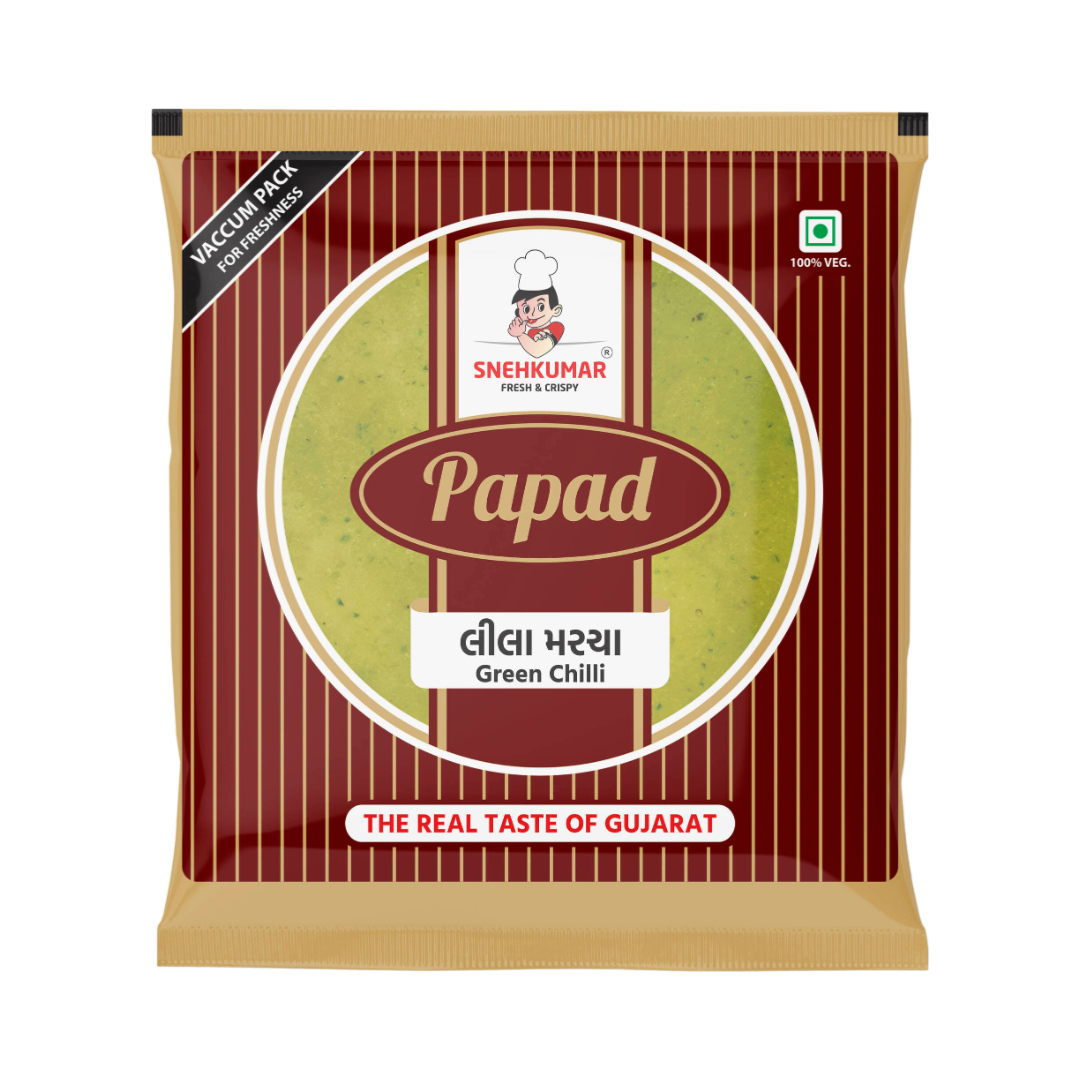 Snehkumar Green Chilli Papad 500g
