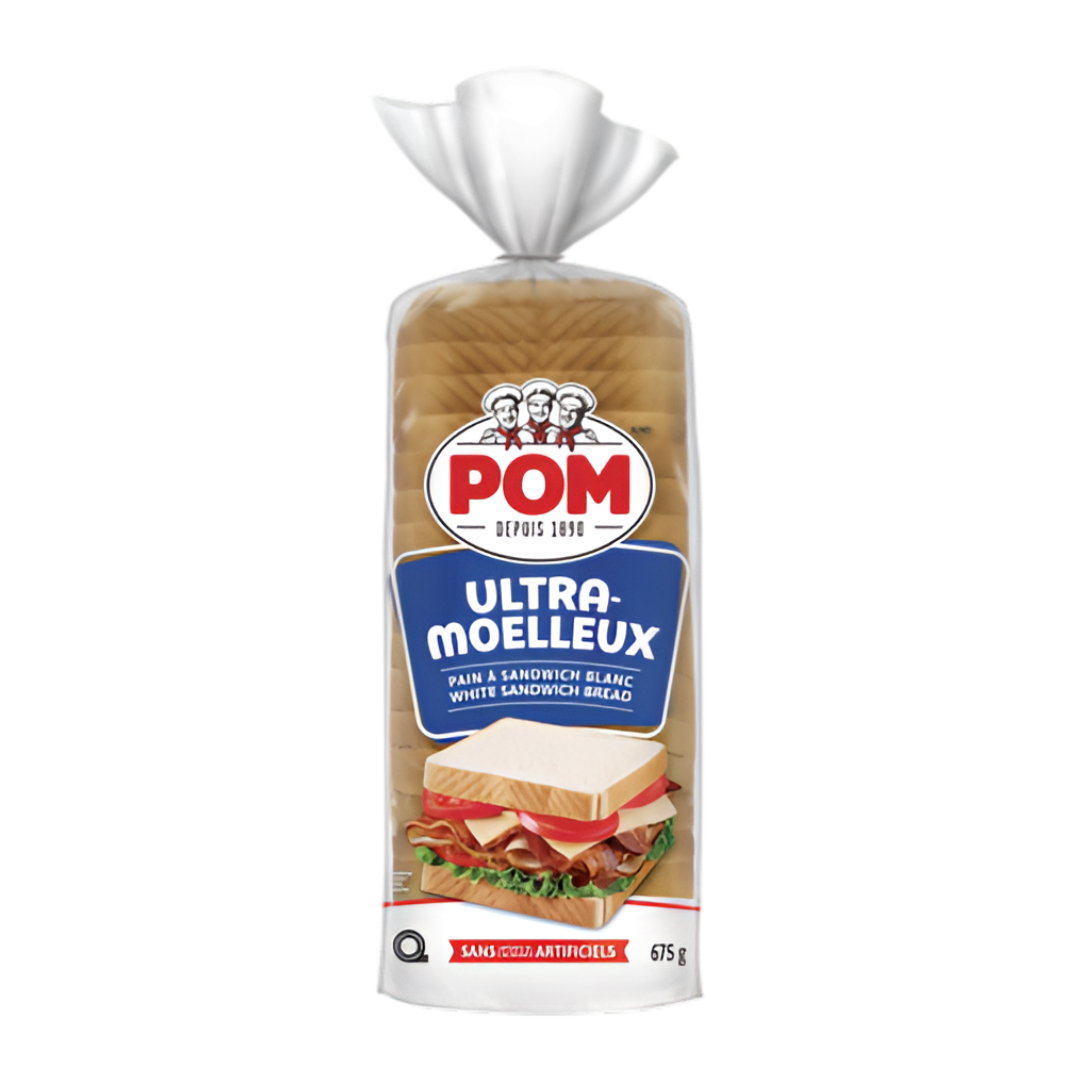 POM Ultra-Soft Superclub Sandwich White Bread 675g
