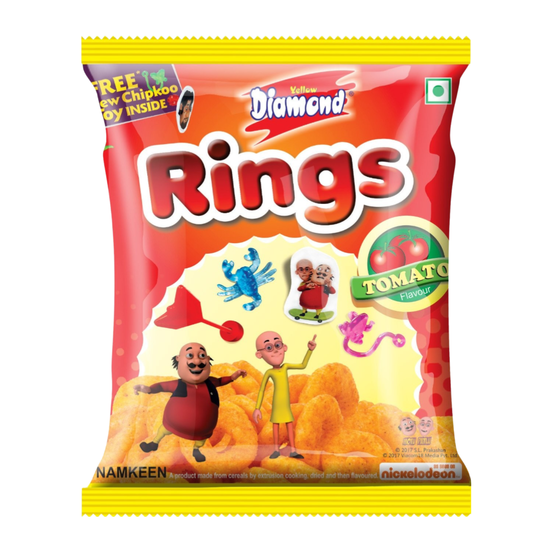 Yellow Diamond Tomato Flavour Rings 24g