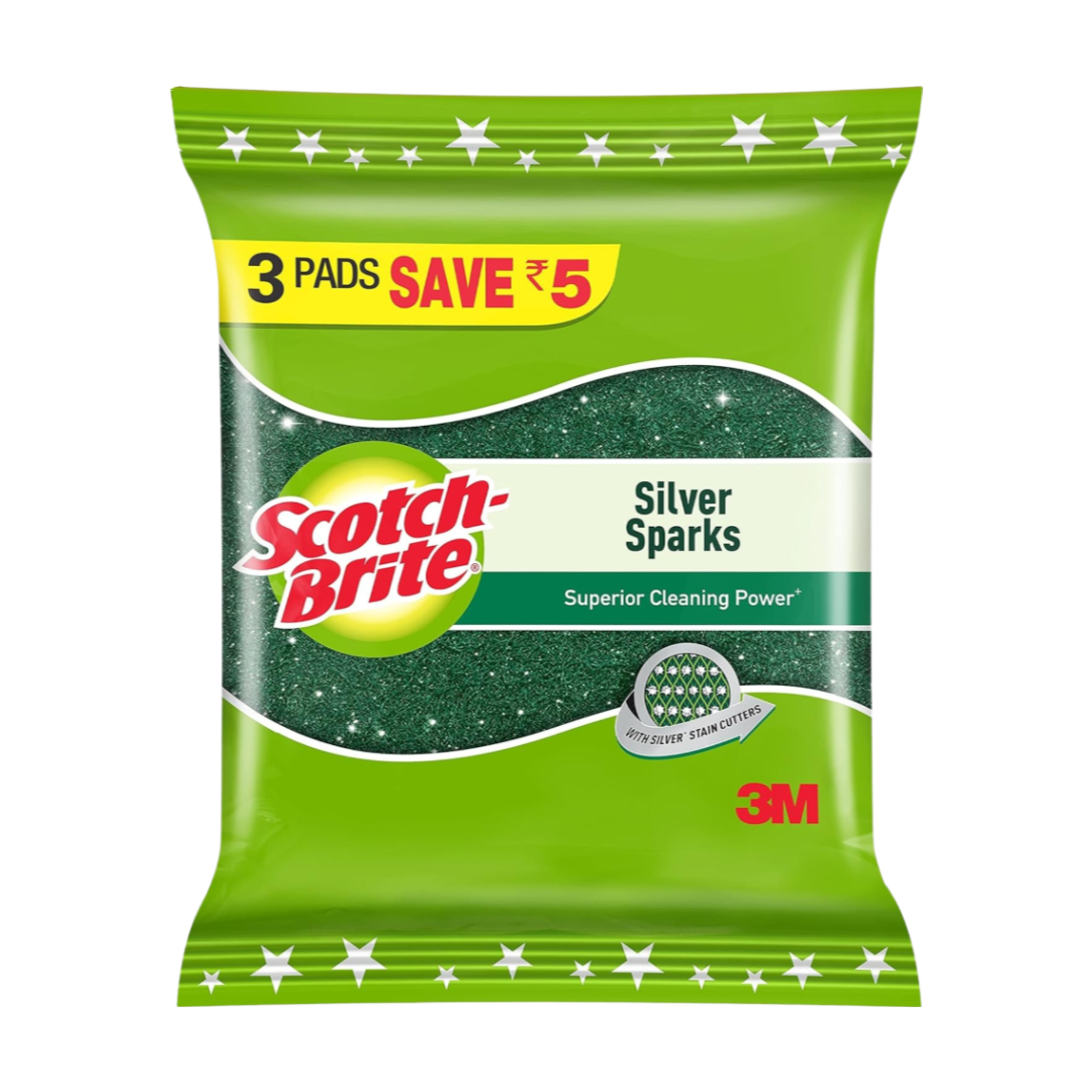 Scotch-Brite Silver Sparks (3 Scrub Pad)