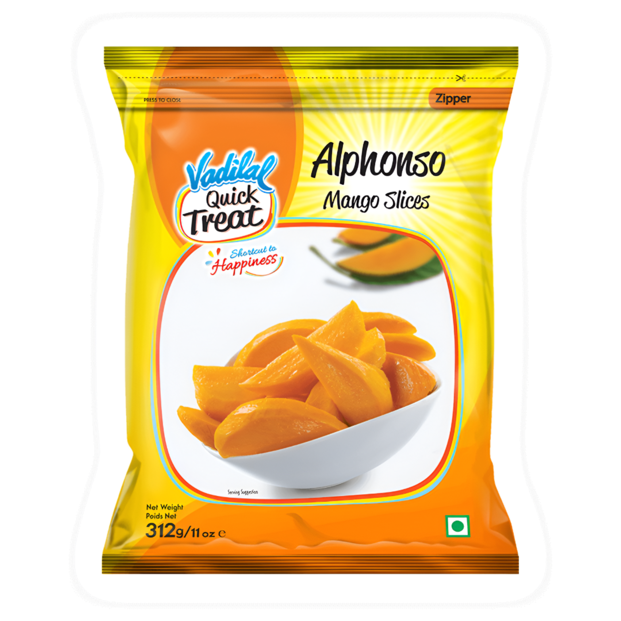 Vadilal Alphanso Mango Slices 312g