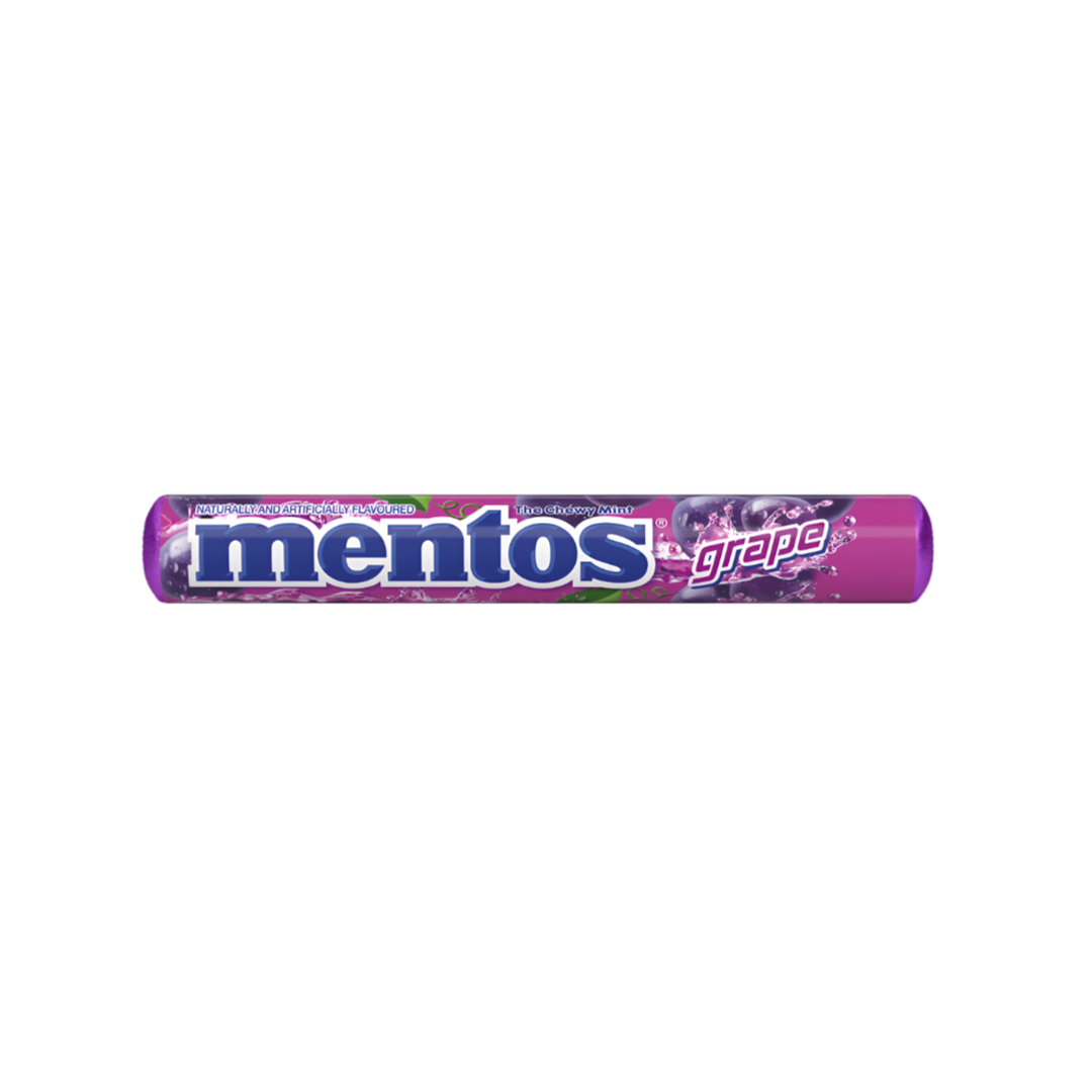 Mentos Grape Chewy Gragees 29g