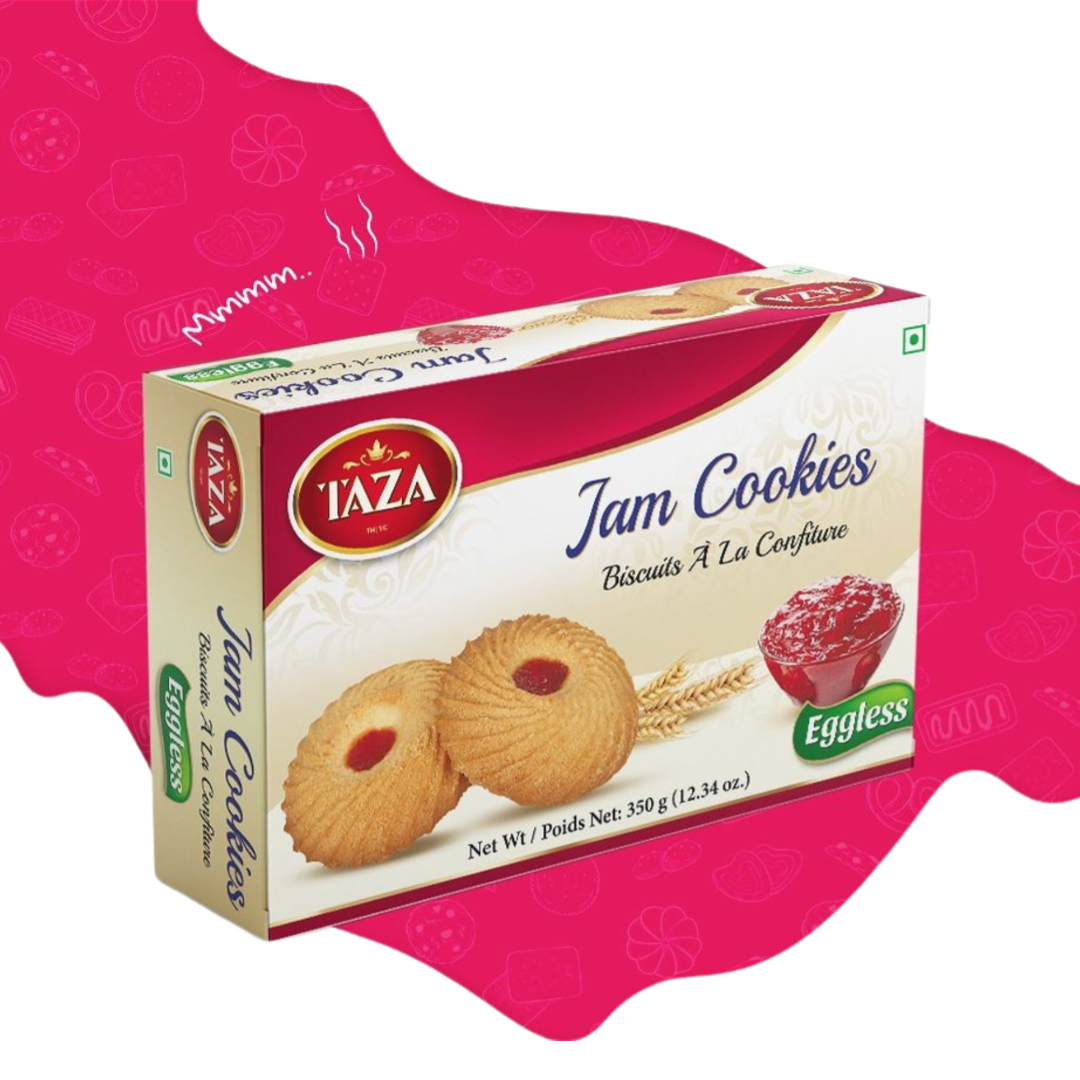 Taza Jam Cookies (Eggless) 350g