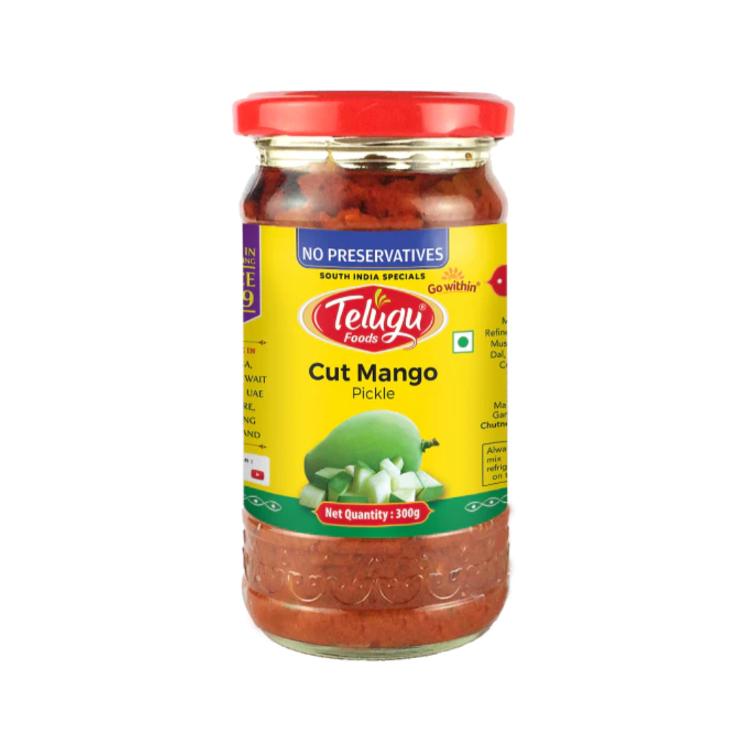 Telugu Foods Cut Mango Pickle 300g