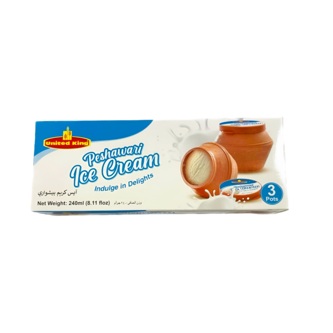 United King Peshawari Ice Cream 240ml (3 Pots)