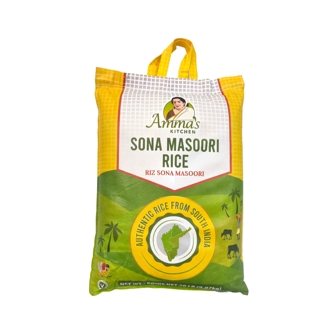 Amma's Kitchen Sona Masoori Rice 20Lb