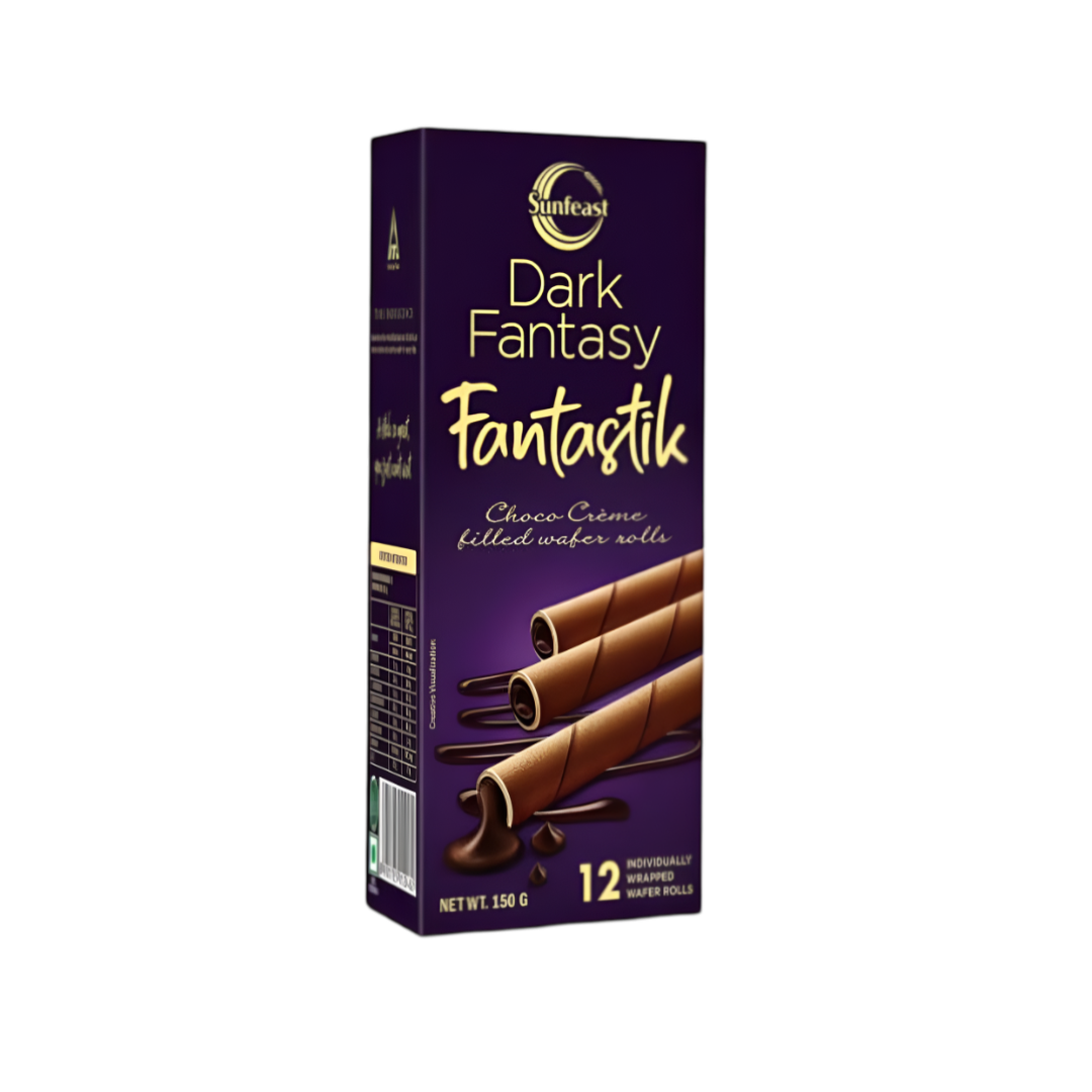Sunfeast Dark Fantasy Fantastik Choco waffer Rolls 150g
