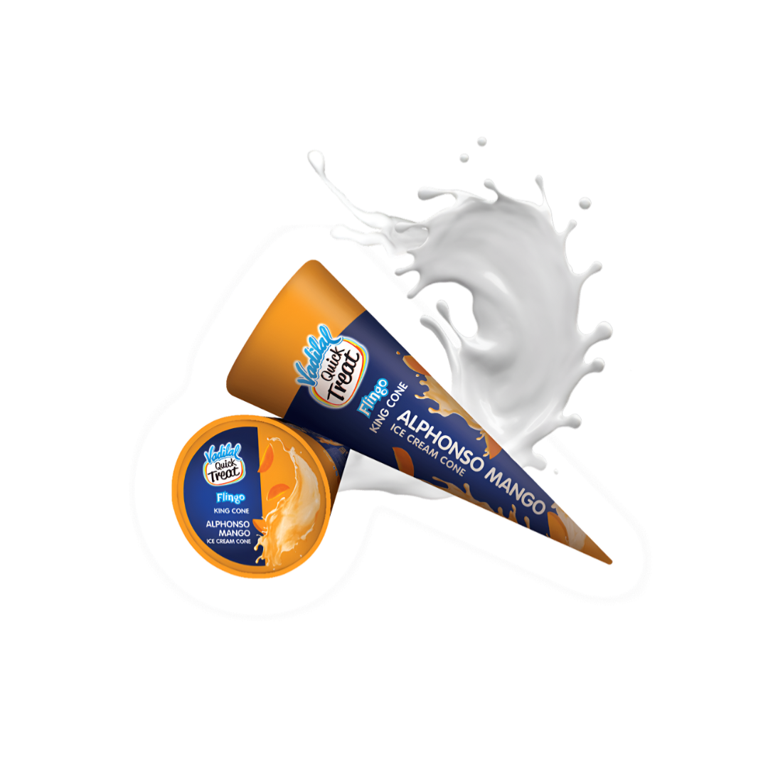 Vadilal Alphonso Mango Ice Cream Cone 110ml