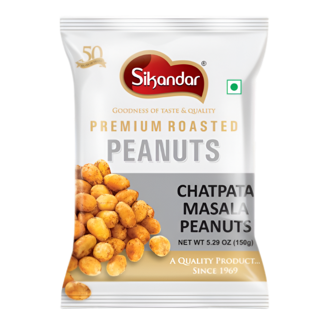 Sikandar Roasted Peanuts  Chatpata Masala 150g