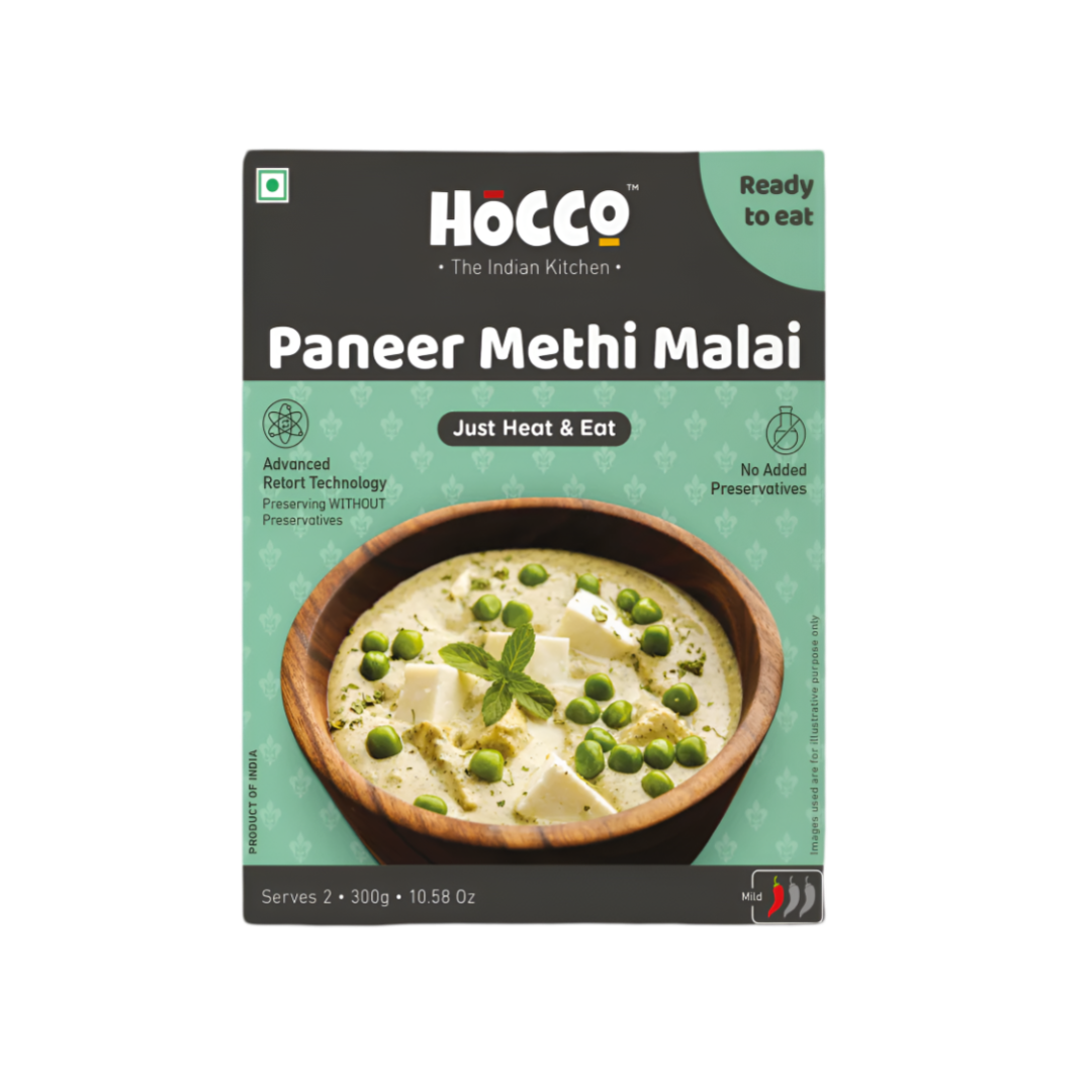 Hocco Ready To Eat Paneer Methi Malai 300g
