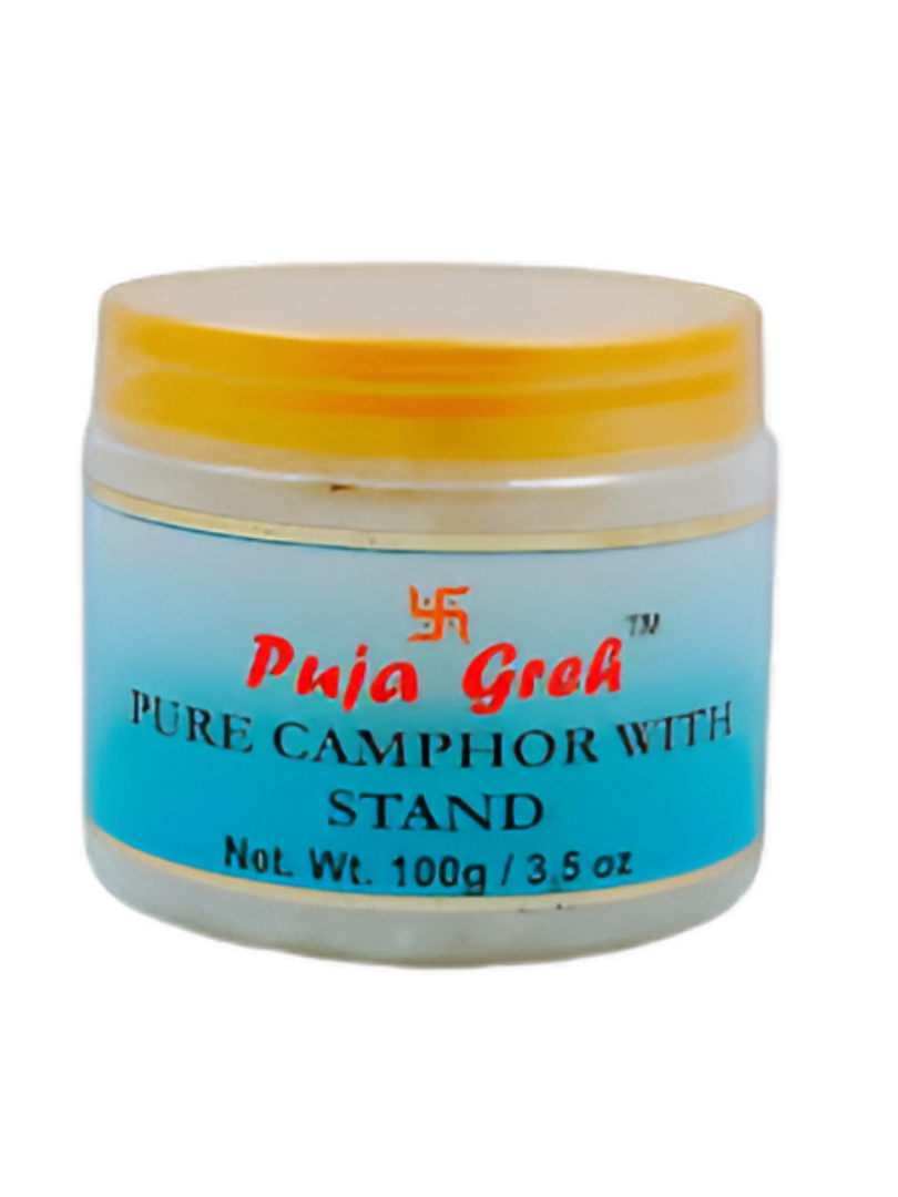 Puja Greh Pure Camphor With Stand 100g