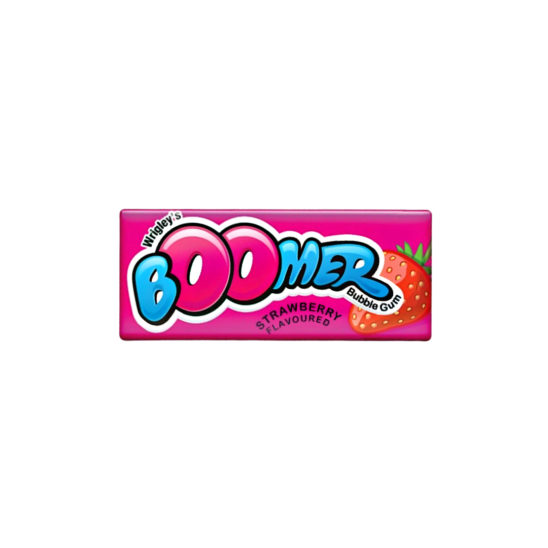 Wrigley’s Boomber Strawberry Bubble Gum 3.4gm