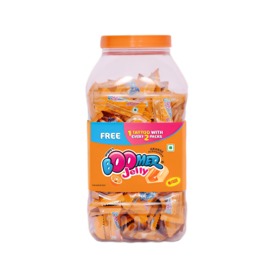 Wrigley’s Boomer Orange Jelly Bubble Gum Jar (200 pcs)