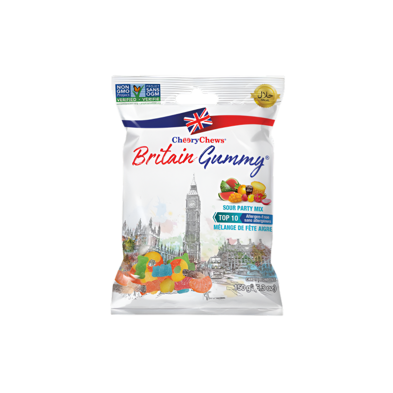 Britain Gummy Sour Party Mix 80g