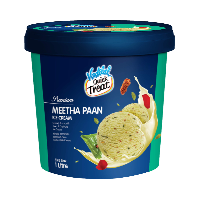 Vadilal Meetha Paan Ice Cream 1L