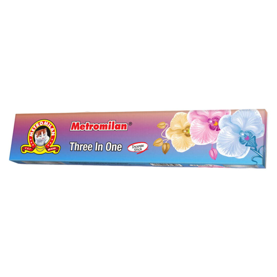 Metromilan Three in One Incense (18 Sticks)