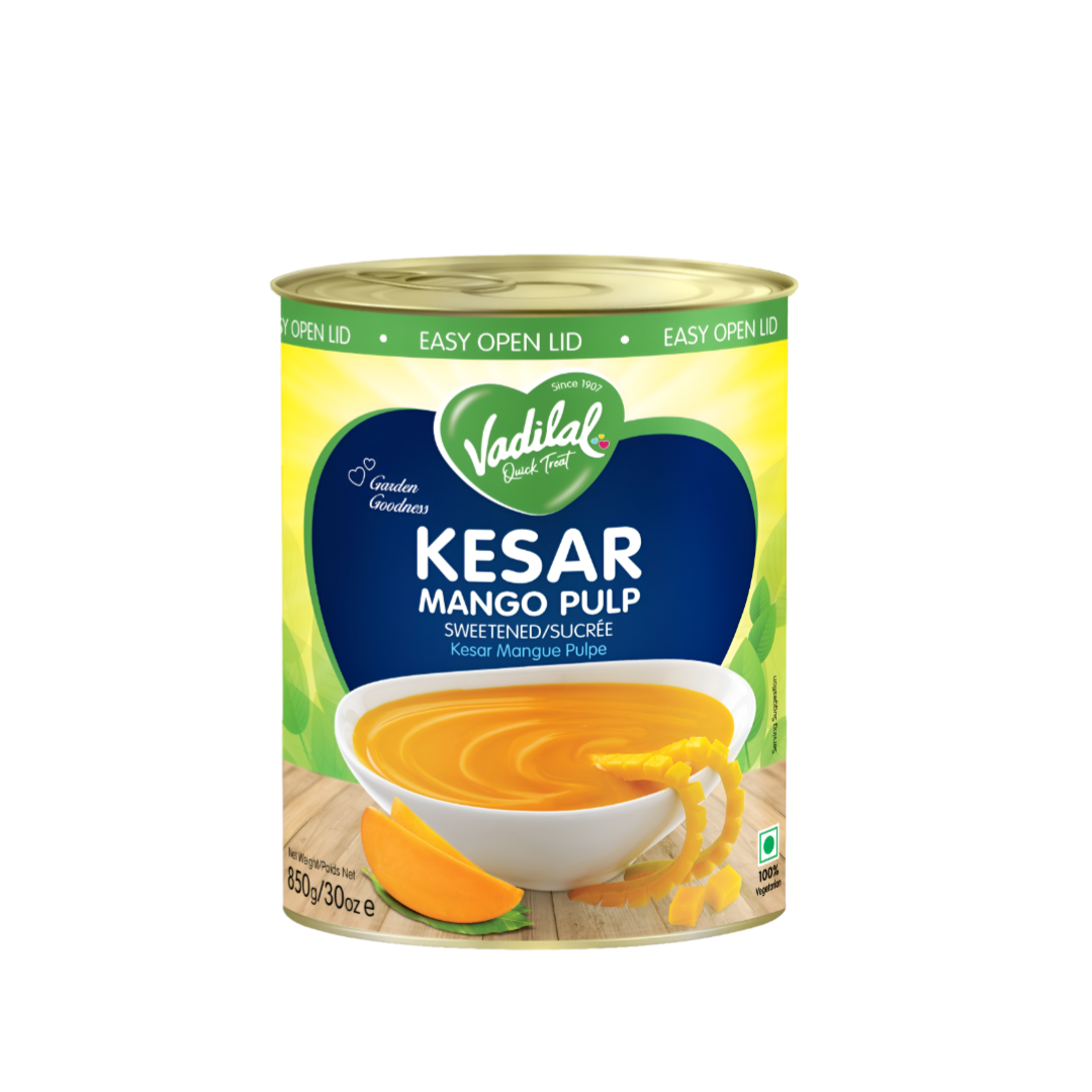 Vadilal Kesar Mango Pulp 850g