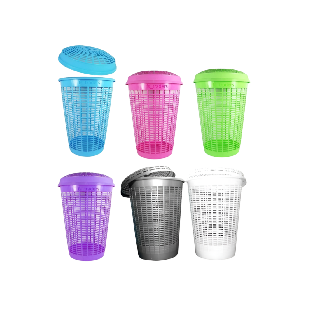 Aristo Commander Plastic Laundry Basket With Lid