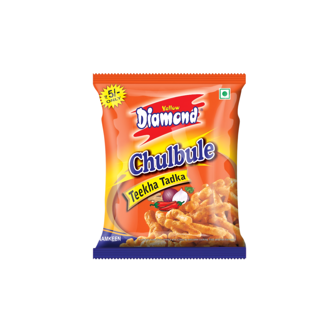 Yellow Diamond Chulbule Teekha Tadka 120gm