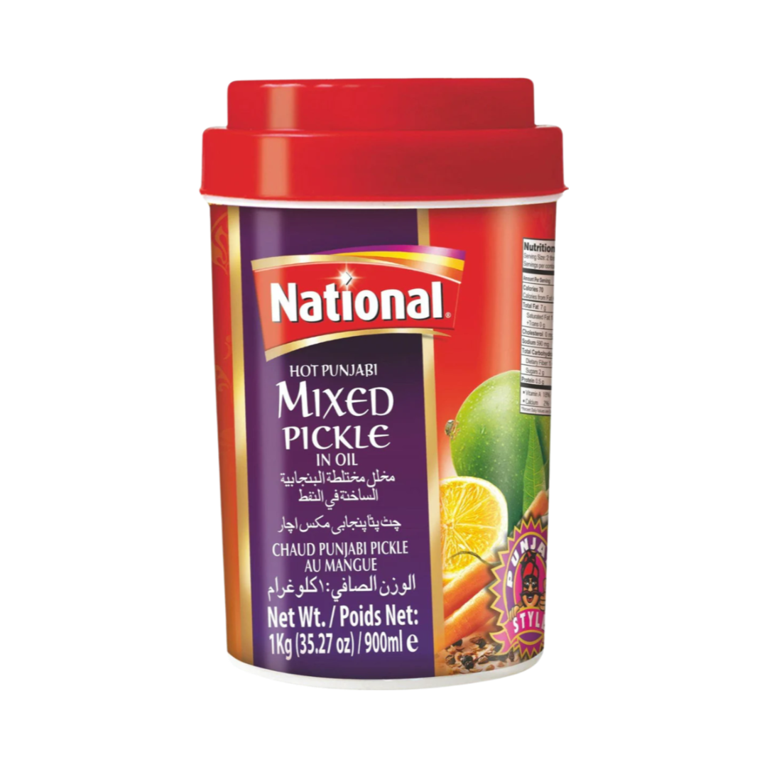 National Hot Punjabi Mixed Pickle 1kg