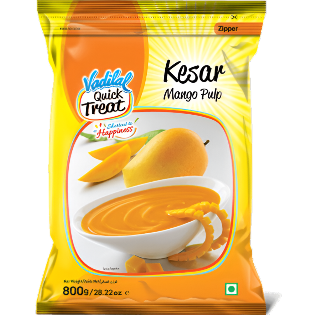 Vadilal Frozen Kesar Mango Pulp 800g