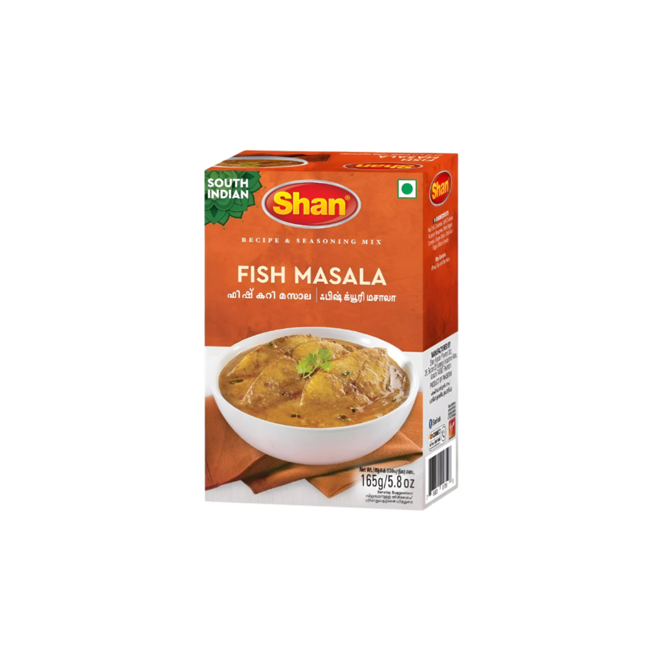 Shan Seasoning Mix South Indian Fish Masala 165g