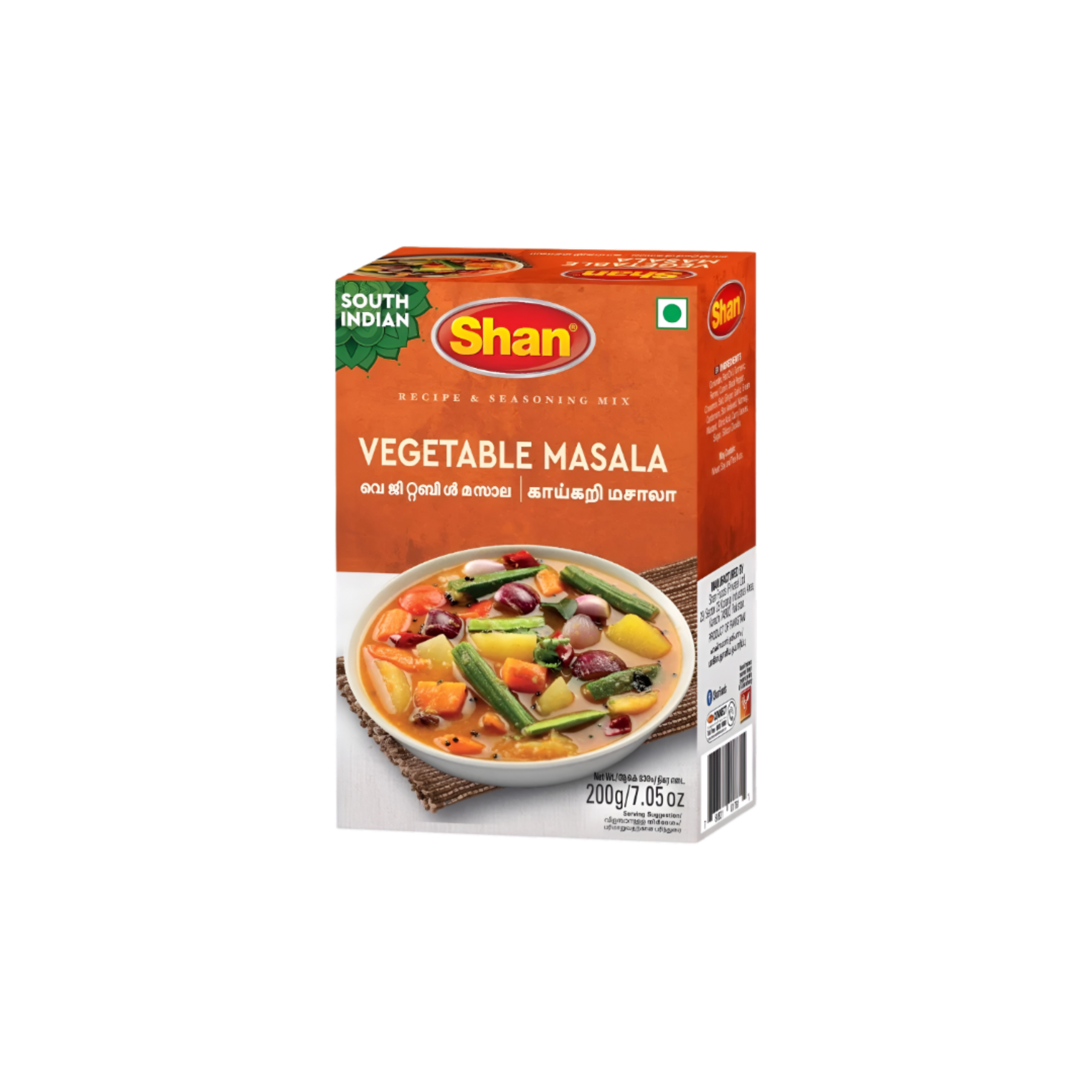 Shan South Indian Vegetable Masala 165g