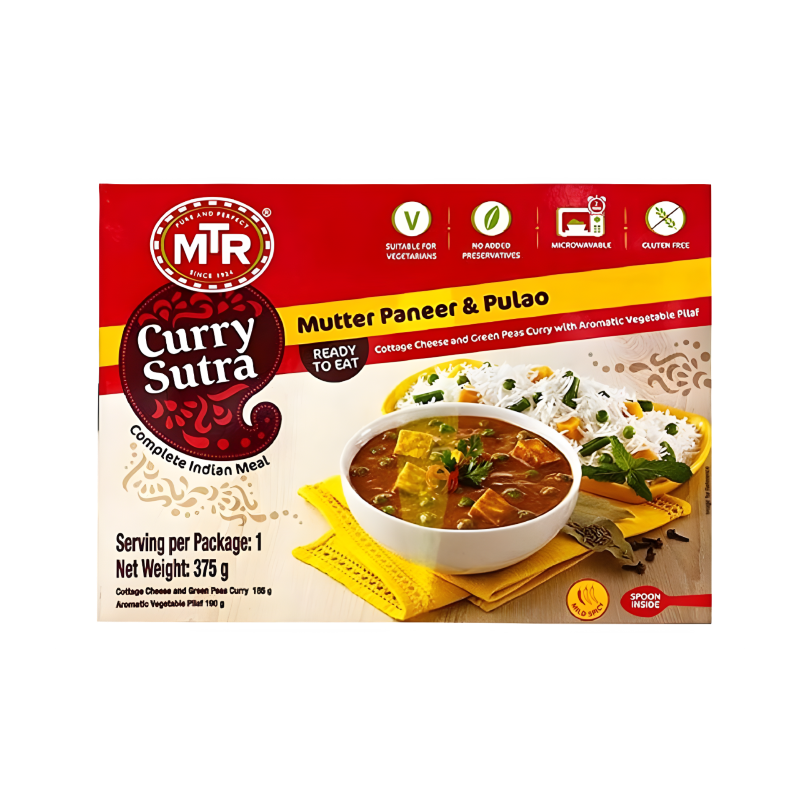 MTR Mutter Paneer and Pulao 375gm