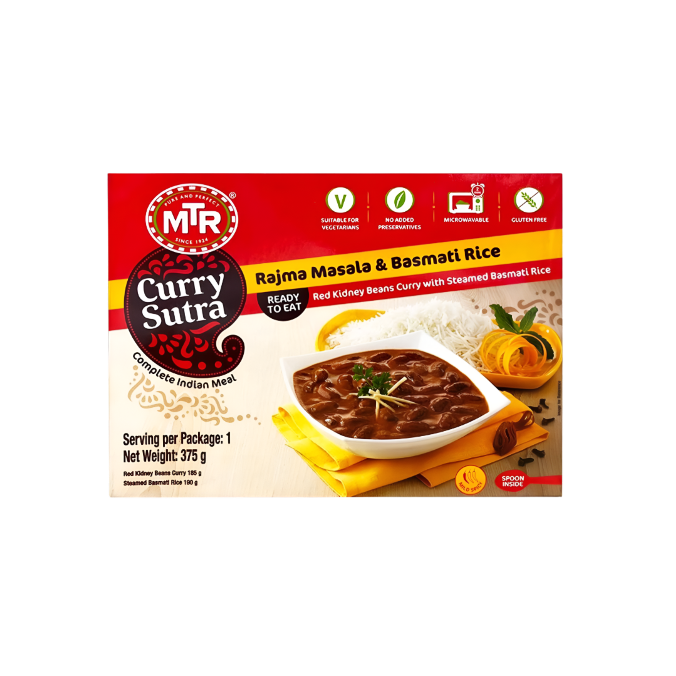 MTR Rajma Masala and Basmati Rice 375g