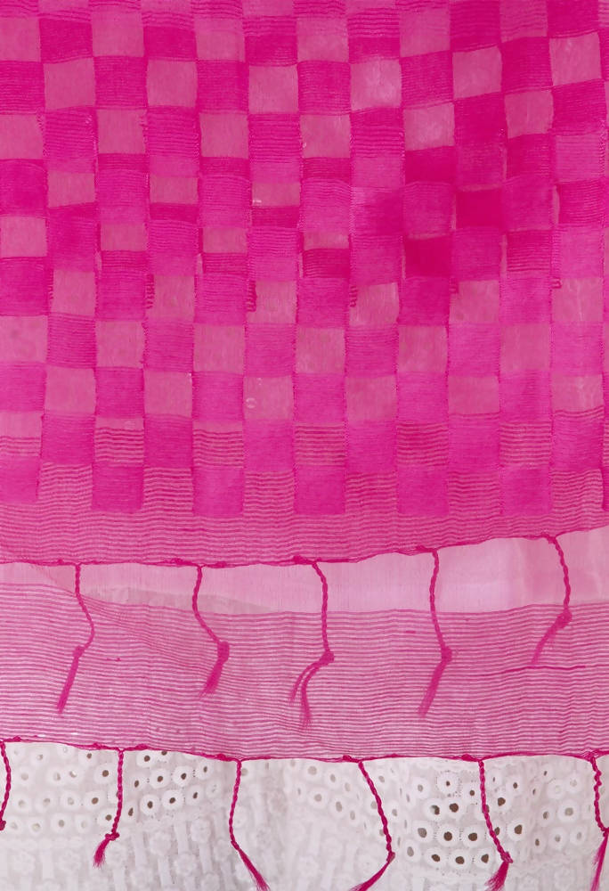 Mominos Fashion Pink Buta Cut Dupatta