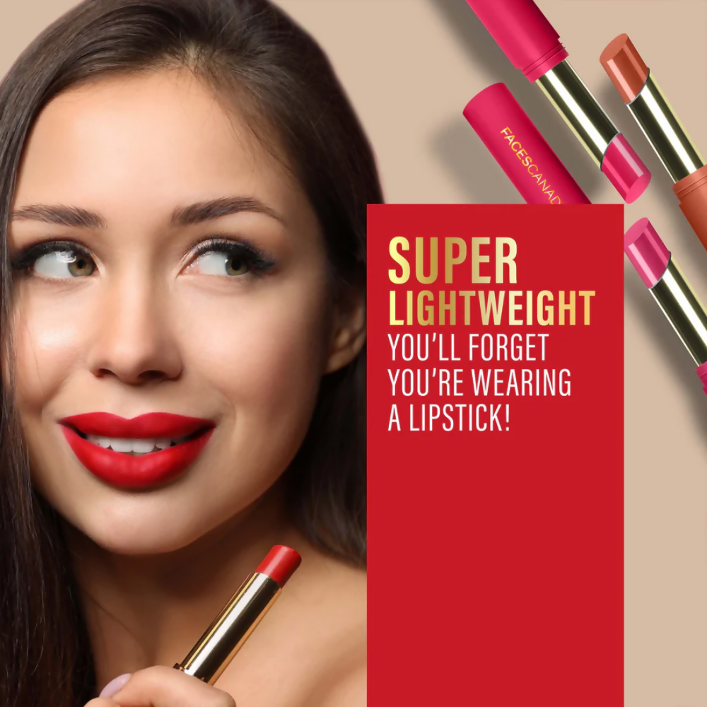 Faces Canada 3 in 1 LongStay Matte Lipstick - Notice Me Pink 06