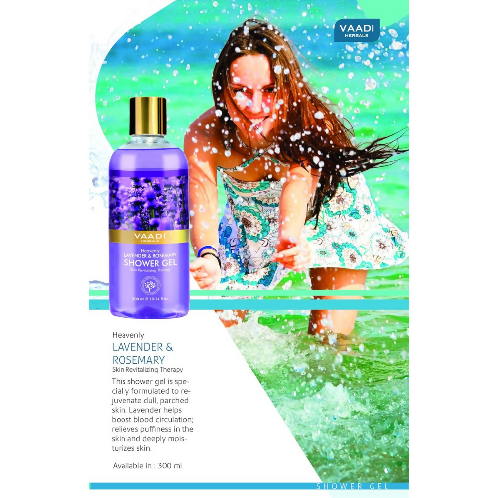 Vaadi Herbals Shower Gel - Heavenly Lavender and Rosemary
