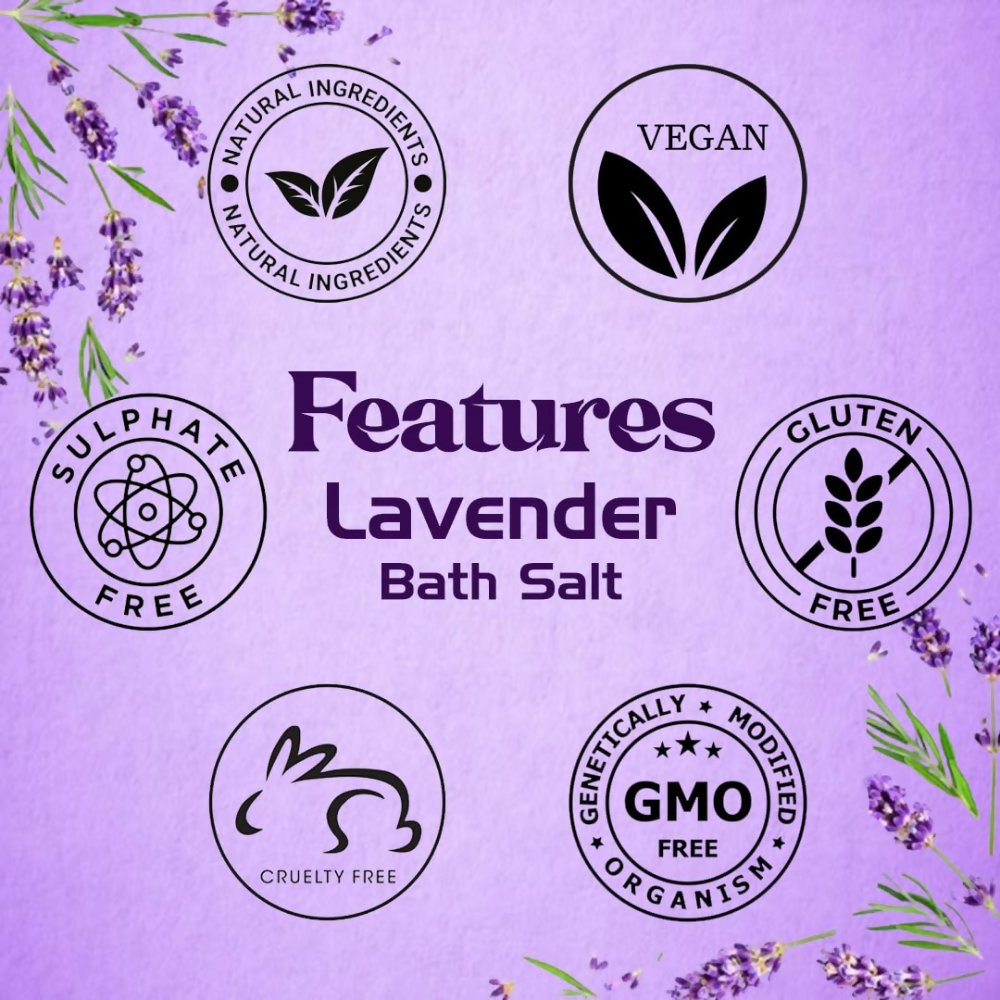 VedicAyurveda Lavender Bath Salt