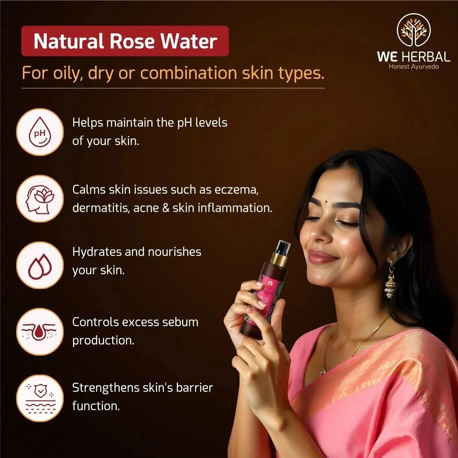 We Herbal Pure Rose Water: The Best Toner And Hydrating Solution For Your Skin