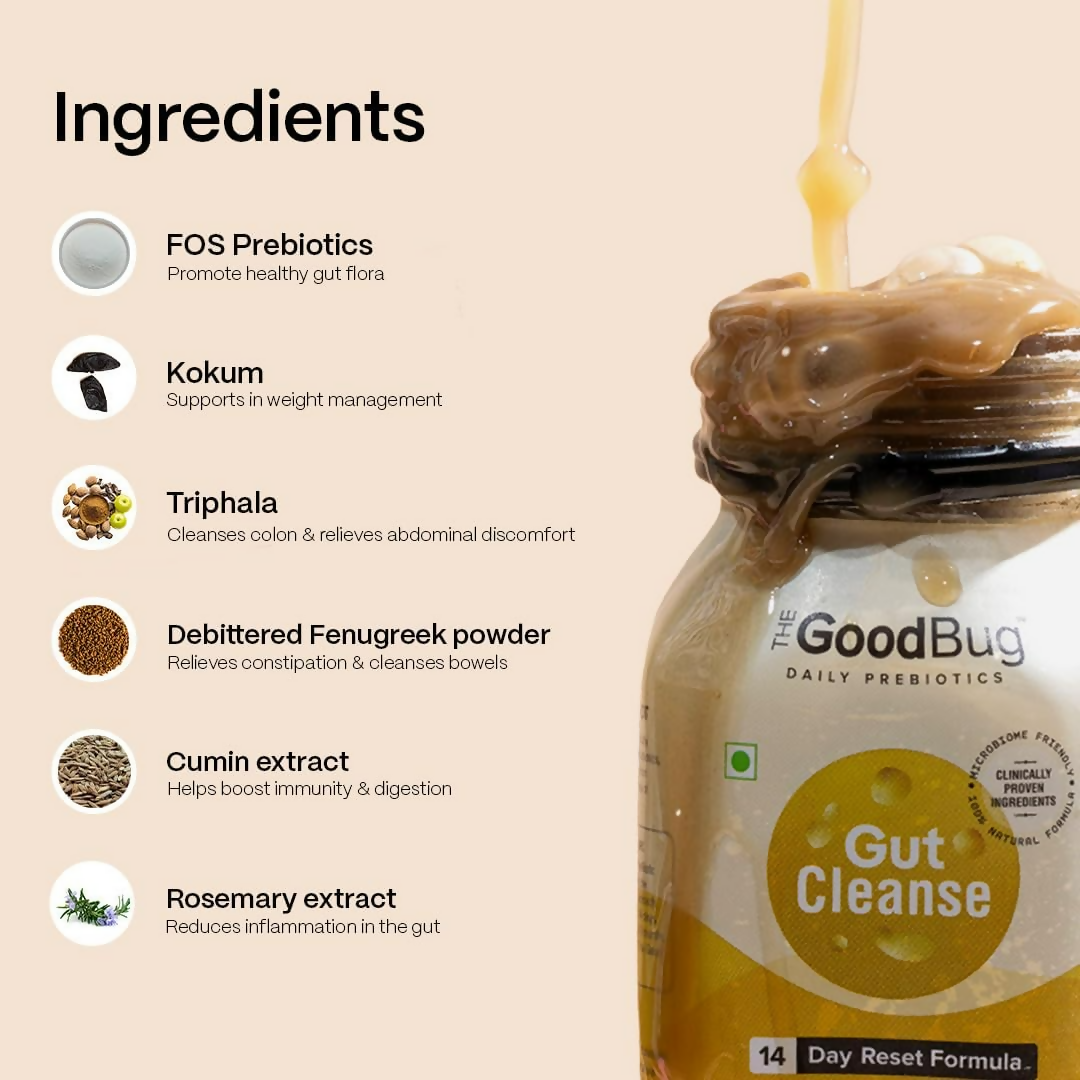 The Good Bug Gut Cleanse - 14 Prebiotic Colon Detox Shots (70ml Each)