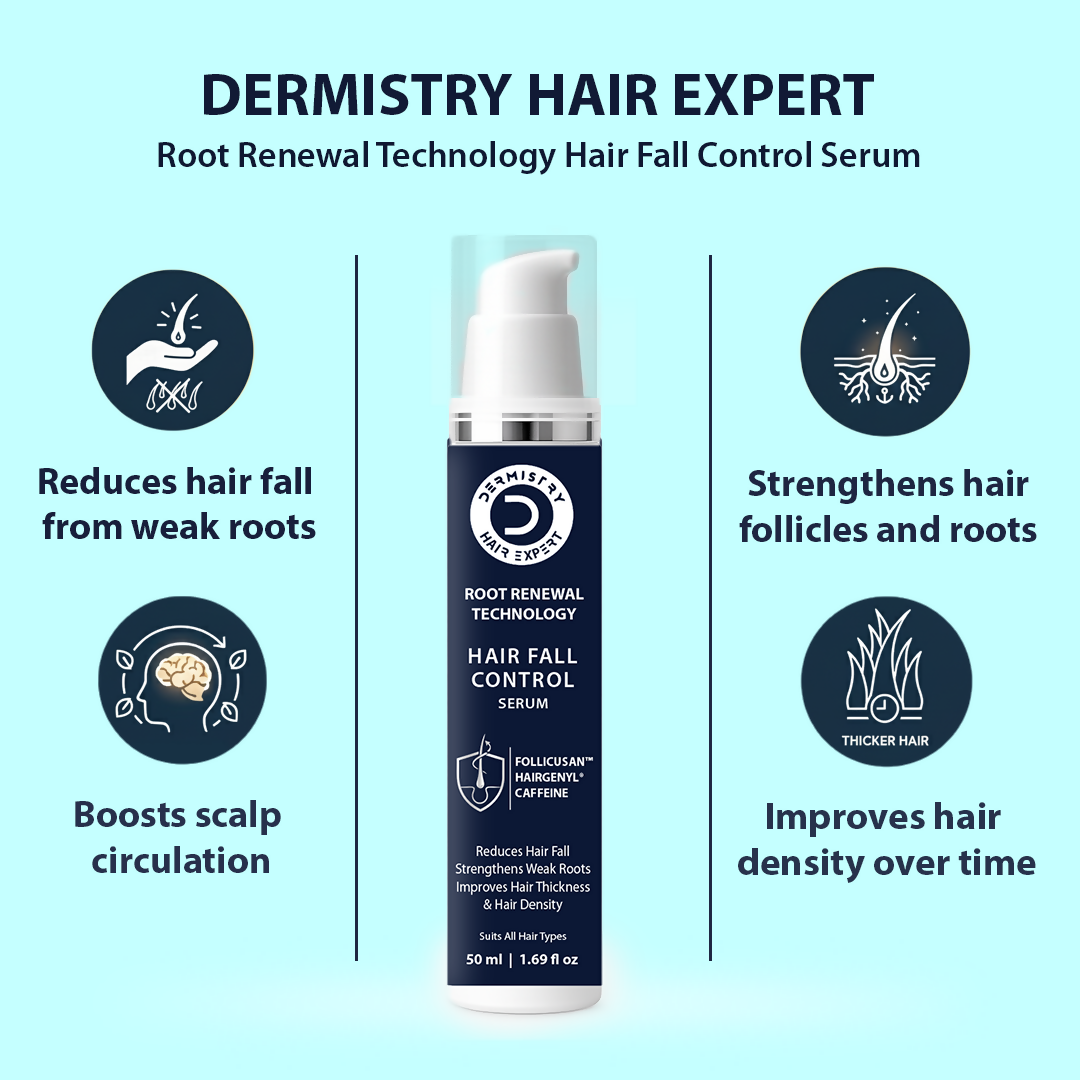 Dermistry Follicusan Hairgenyl & Caffeine Anti Hair Fall Control Serum & Shampoo