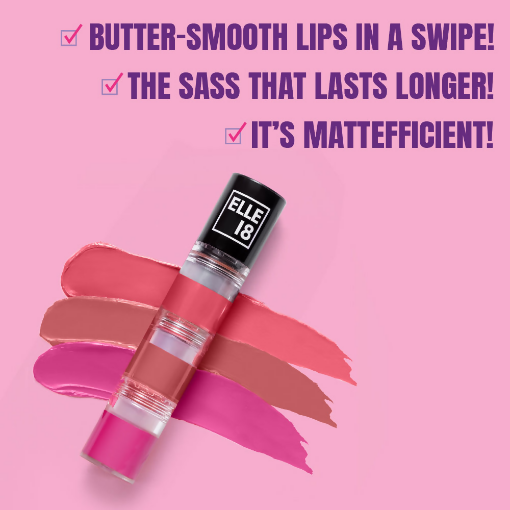 Elle 18 Lit Lip Stack Liquid Lipstick - Music Fest