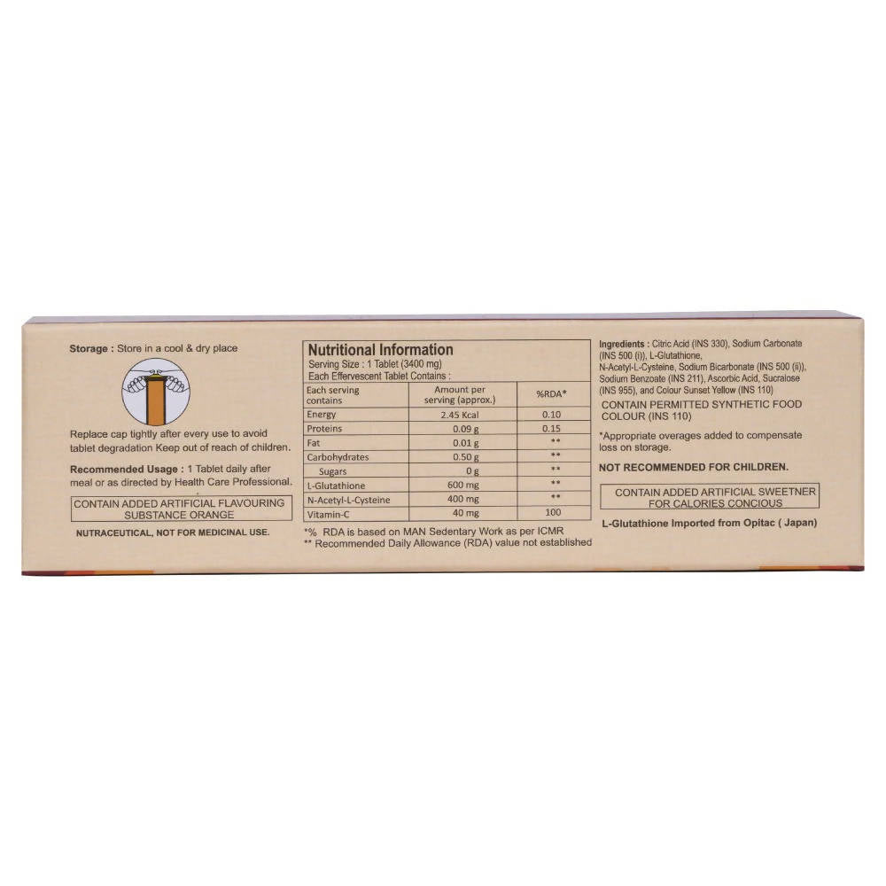 Pure Nutrition Glutathione Effervescent Tablets (15 tabs)