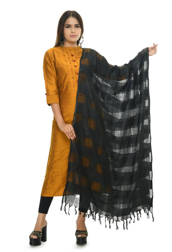 Mominos Fashion Black Window Dupatta