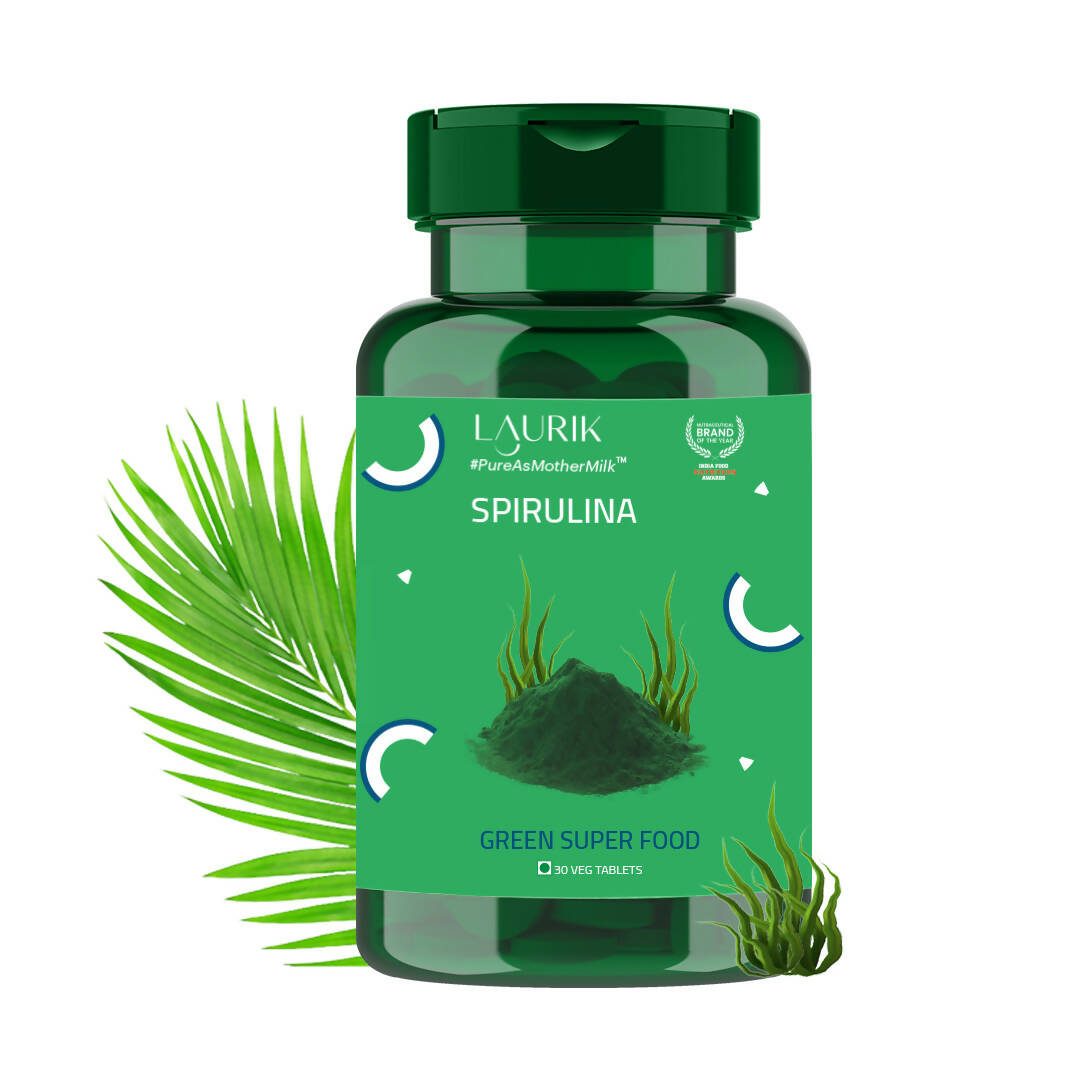 Laurik Spirulina 500Mg Supplement Tablets
