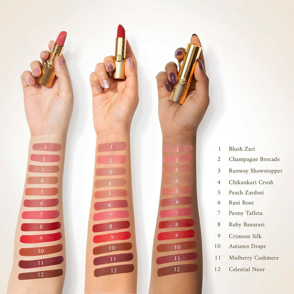 Kay Beauty x Falguni Shane Peacock Luxe Matte Lipstick - Peach Zardosi