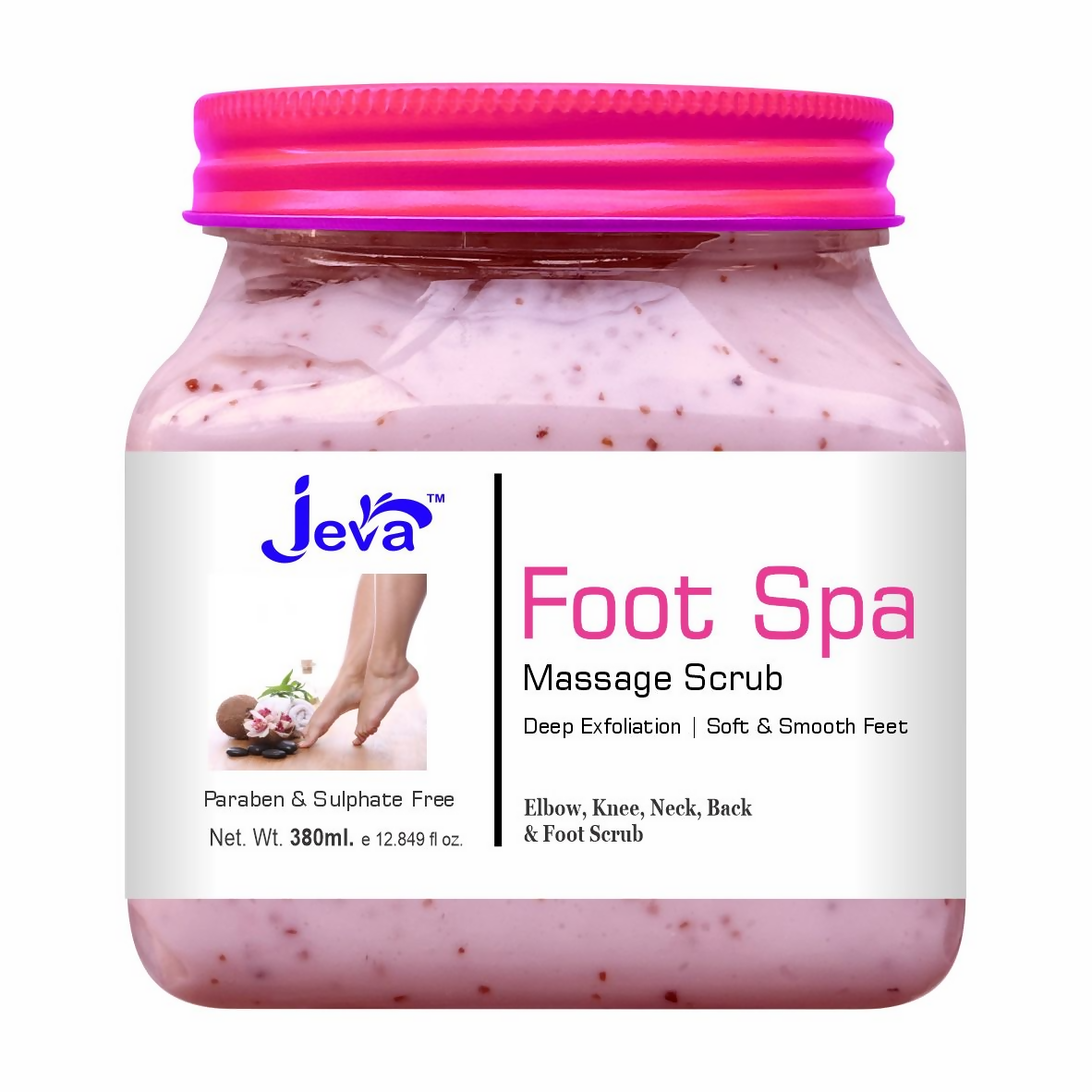 Jeva Foot Spa & Multi-Area Exfoliating Scrub