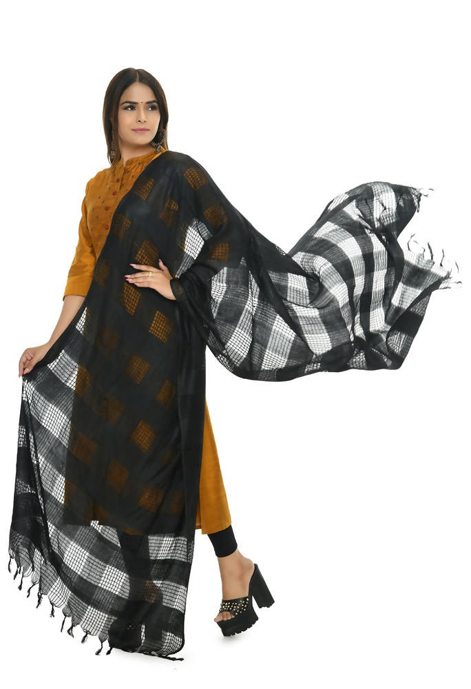 Mominos Fashion Black Window Dupatta