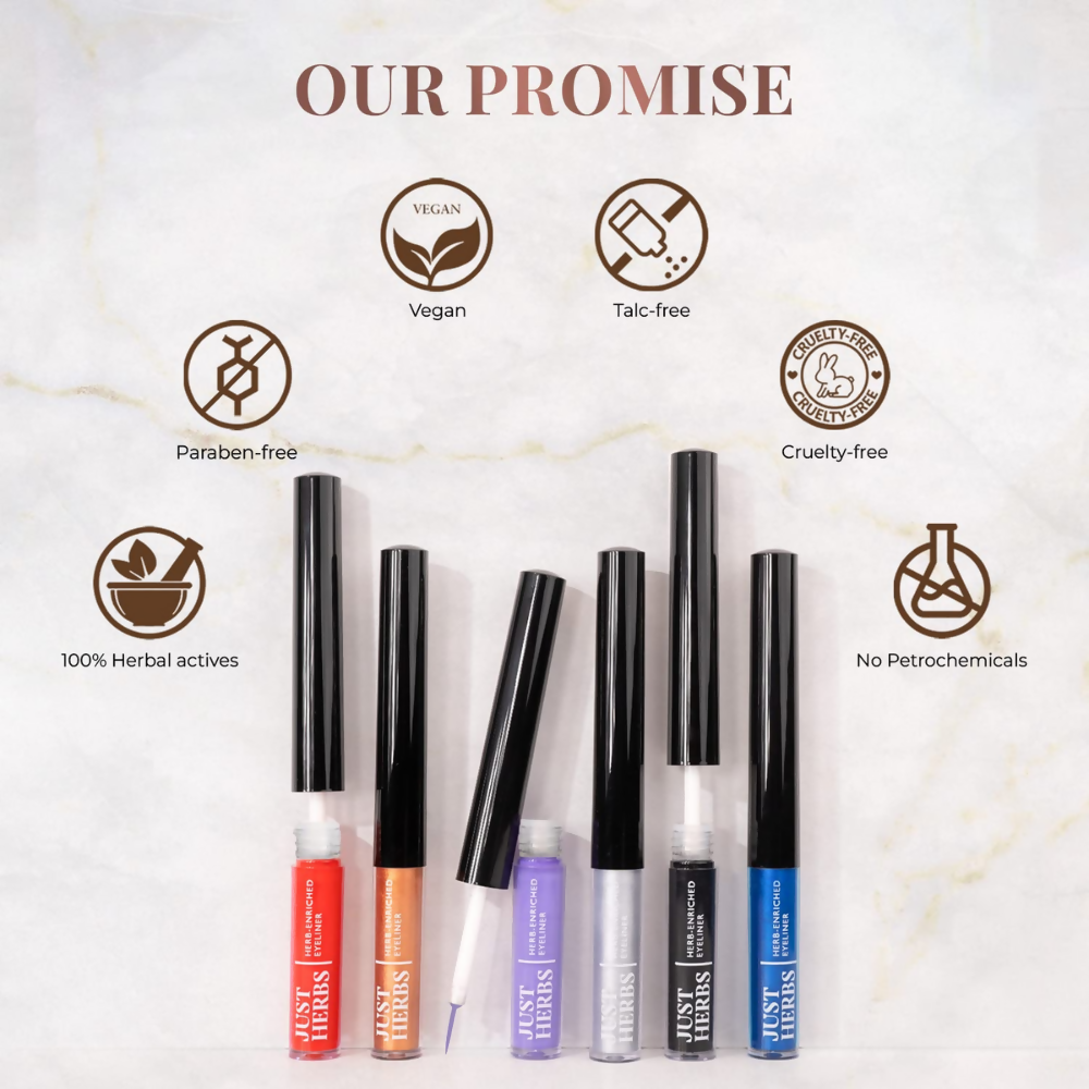 Just Herbs Eyeliner Waterproof and Smudge Proof, Long Lasting Eyeliners - Golden Hour