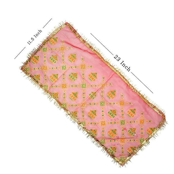 Mata Rani Chunri/Chunni/Phatka for Mandir Pooja, Kanya Pujan and Navratri Festival - 12 pcs